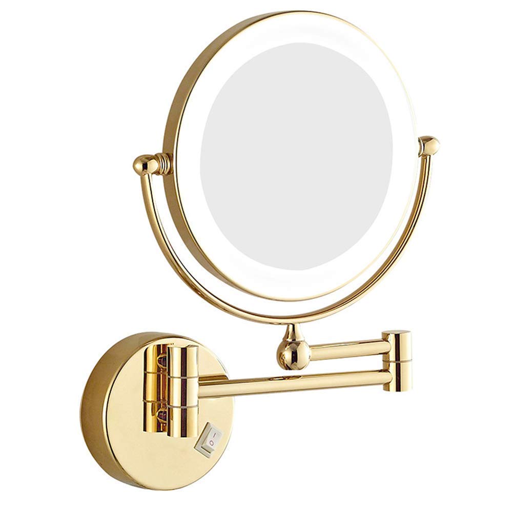 Miroir de beauté rond grossissant miroir maquillage mural extensible 3X 5X 7X