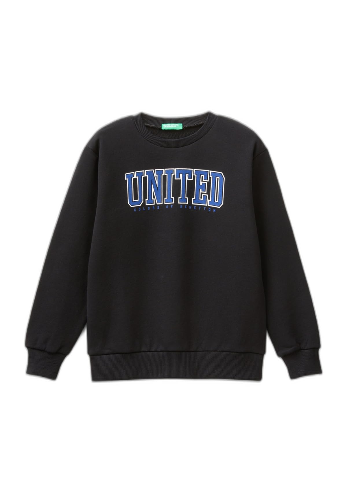 Önü Logo Baskılı Bisiklet Yaka Ribanalı Sweatshirt Sweatshirt Erkek çocuk