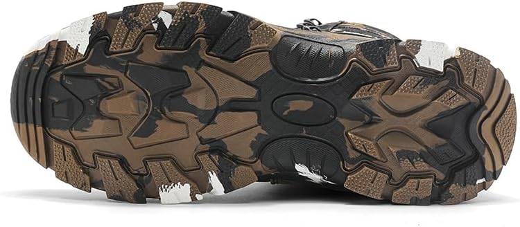 Hiking Boots for Mens Tactical Shoes High-Top Lace-Up for Camping Trekking and Mountaineering Outdoor Sport Work