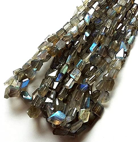 Labradorite nuggets pour éviter les bijoux ternes, perles facettées LKBEADS aux reflets vifs