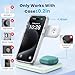 WAITIEE Wireless Charger 3 in 1, 15W Fast Charging Station for Apple Watch 10/9/8/Ultra 2/Ultra/SE/7/6/5/4/3/2, for AirPods 4/3/2/Pro for iPhone 16/15/14/13 /Plus/Pro/Pro Max/12/11(White)