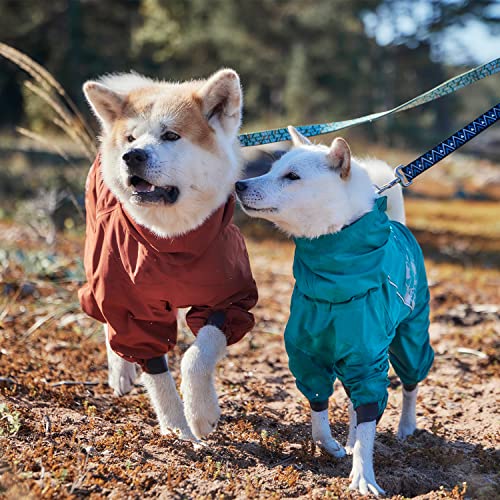 Hurtta Mudventure Overall ECO, Hunderegenmantel, Wasserdicht, Cinnamon-Orange, 40M