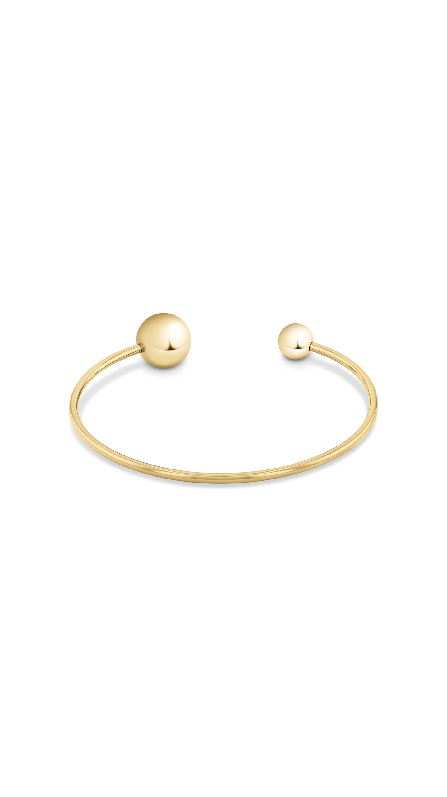 Calvin Klein Collezione SCULPTURAL BUBBLES per Donna Bracciale Rigido Aperto in Acciaio Inossidabile – Disponibile in Argento o Oro