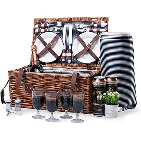NUKied Retro Classic Picnic Basket Set Cover