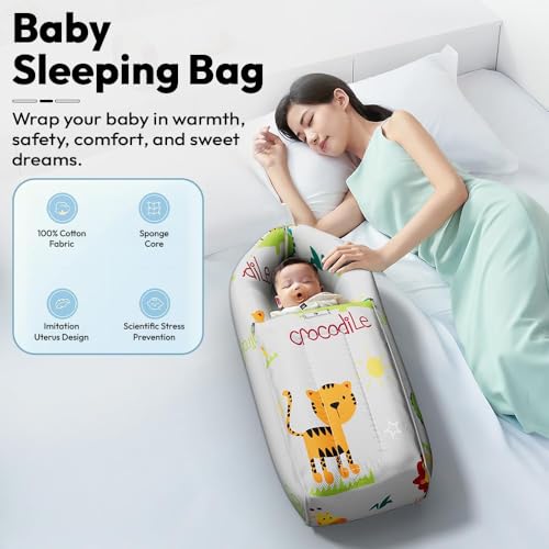 Image of StarAndDaisy Baby Mosquito Net with Mattress and Sleeping Bag, Foldable Mosquito Net Bed with Breathable Mesh, Portable Baby Bedding Set for Newborn