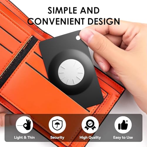 Image of Ultra Thin Wallet Tracker Card,1 PCS Smart Bluetooth Tracker Tag Works with Find My (iOS Only), Item Locator for Wallet,Key etc, IPX7 Waterproof, Replaceable Battery