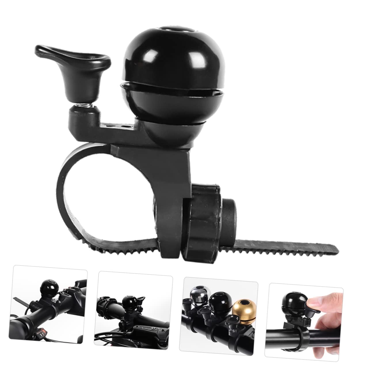 KOMBIUDA Removable Bike Bell Durable Bike Bell for Crisp Sound Handlebar Accessory for Scooter and Bicycles for Boys