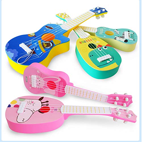 Mini Kids Animal Ukulele Kleine Gitaar Muziekinstrument Educatief Speelgoed Gift (Roze, 11,5 * 36CM) - Image 8