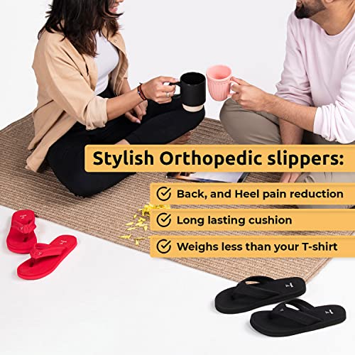YOHO Bubbles Men Ortho slippers | Soft comfortable and stylish flip flop slippers for Men in exciting colors |Lightweight | Anti Skid | Daily Use Chappal