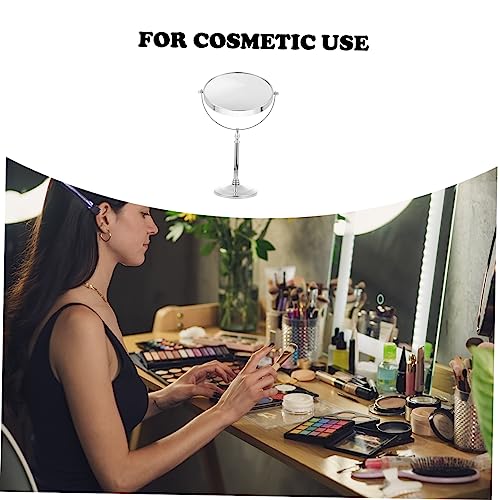 ADOCARN 1pc Vanity Mirror Travel Makeup Mirror Standing Magnifying Women: Double Sided 10x Vanity Cosmetic Tabletop Handheld Mirror 2 Sided Swivel Personal Table Mirror Glass Chic - Image 7