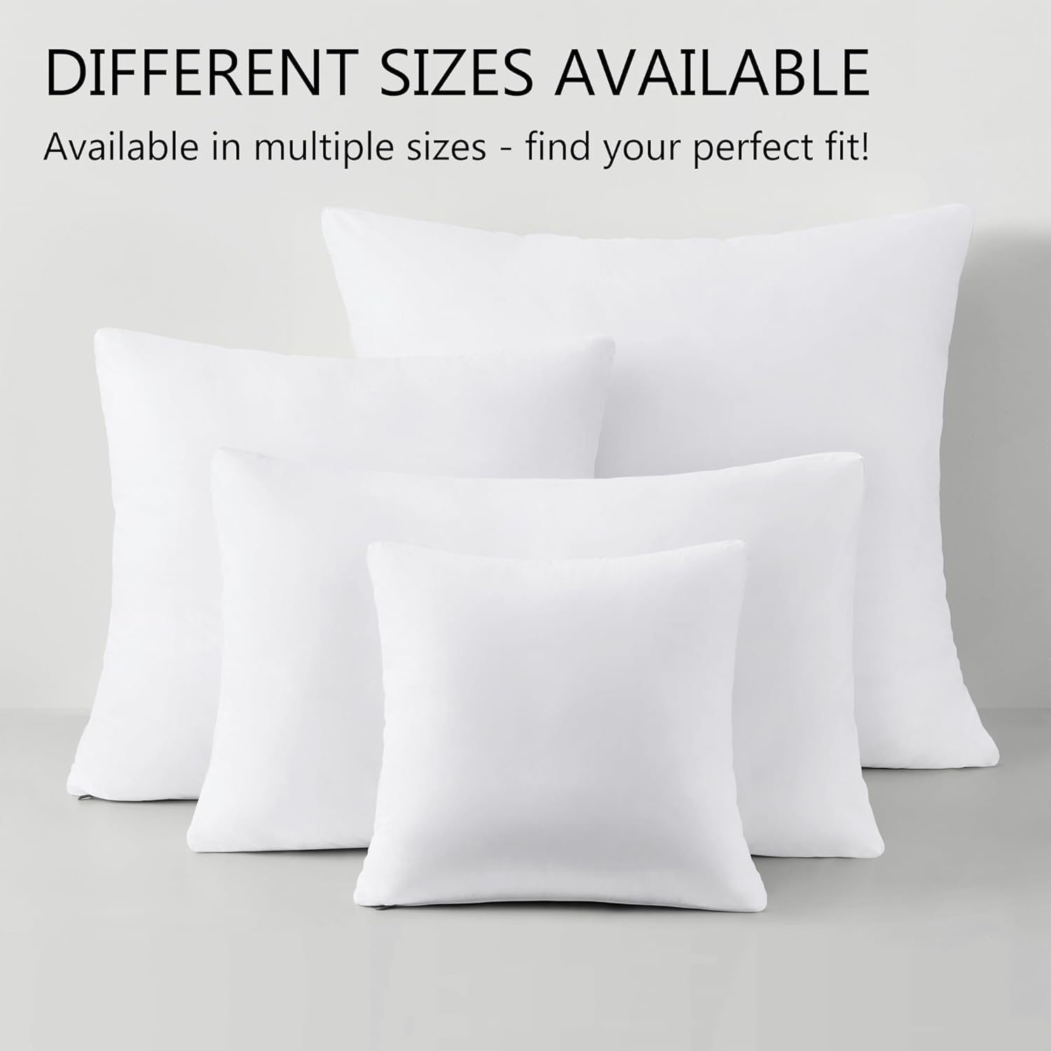 ACCURATEX Lot de 2 Oreillers Hybrides à Mémoire de Forme 60×60 cm | rembourrage hybride mousse à mémoire & microfibre, coussin confortable à hauteur réglable, housse amovible en coton,respirant