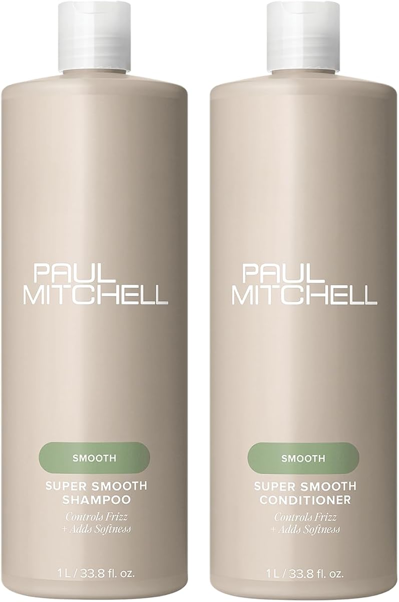 Paul Mitchell Smooth + Soften Juego dúo de litros súper delgados