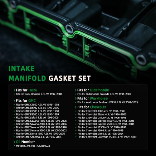 Image of Intake Manifold Gasket Set, for Chevy Silverado 1500 /Astro /Blazer