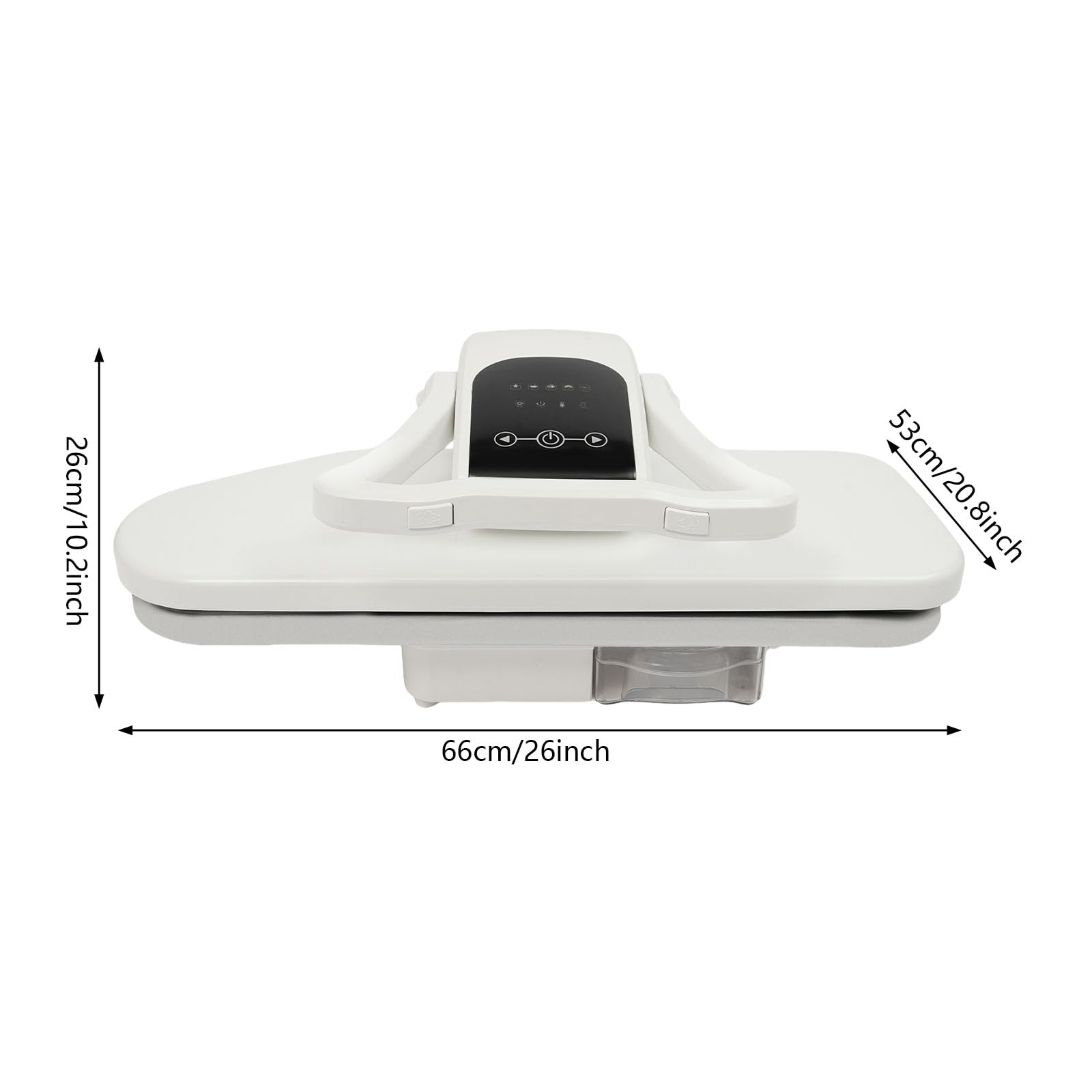 Plancha de vapor con 5 modos, 66 cm, protección contra | Prensa de planchado de 2200 W, ajuste de temperatura 194-392 ℉, para nailon, seda, lana, algodón, lino