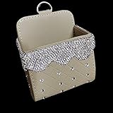 * Herrliche Kristalle, elegantes Design, Handarbeit, hochwertige synthetische PU-Leder.