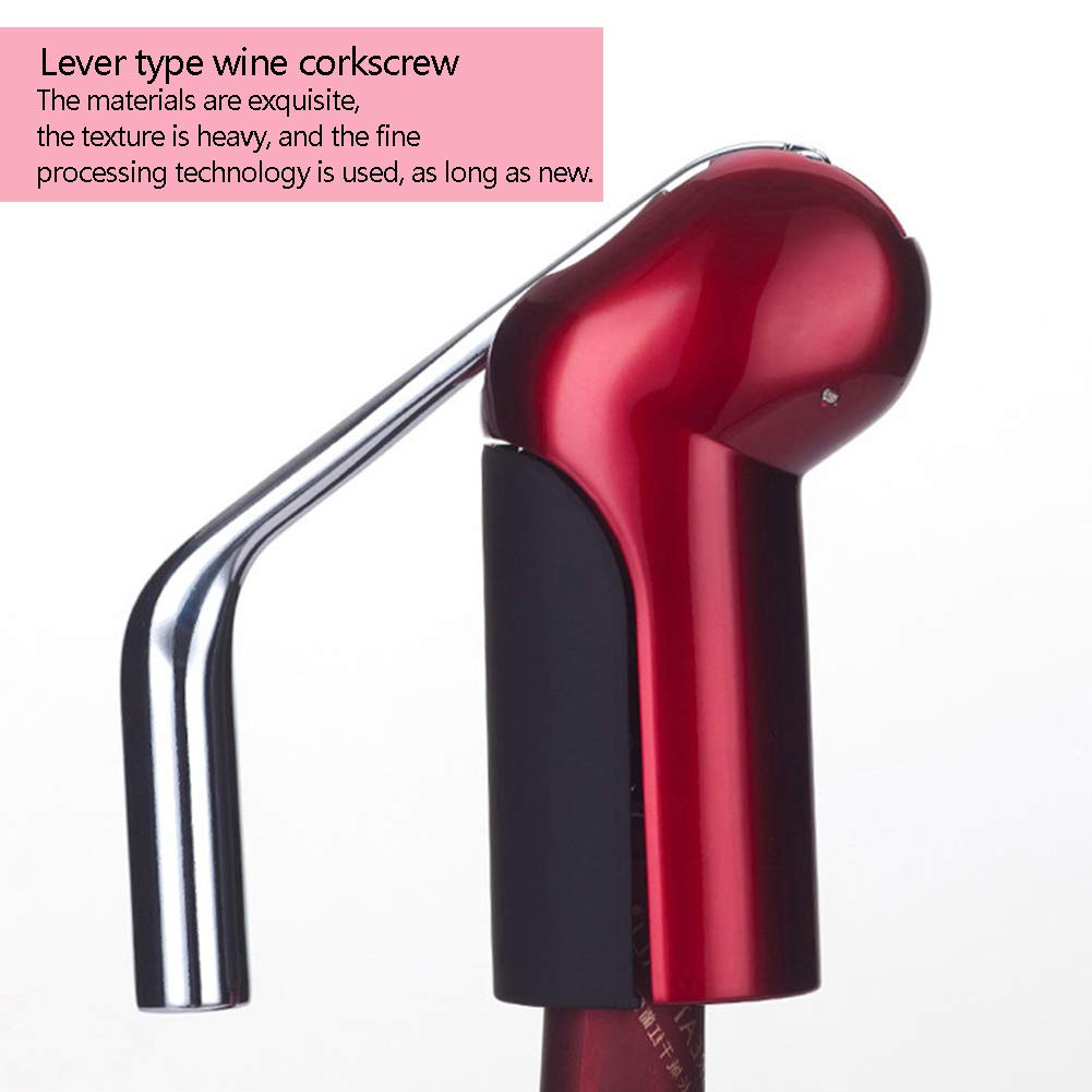 Tire-bouchon à levier Set, manuel Tire-bouchon à vin, Accessoires vin, affaires Bar Remover Cork, Combinaison Tire-bouchon à vin (Lot de 2)