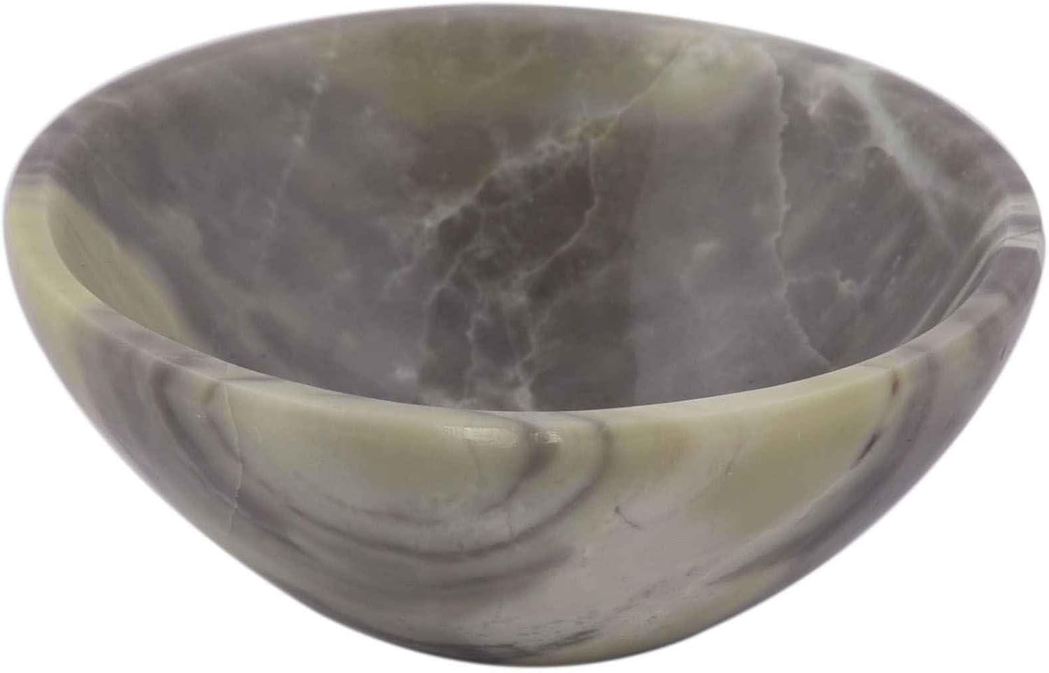 Blessfull Healing Handmade Carved Serpentine Stone Bowl Reiki Gift Healing Crystal Charged I 3 Inches Approx