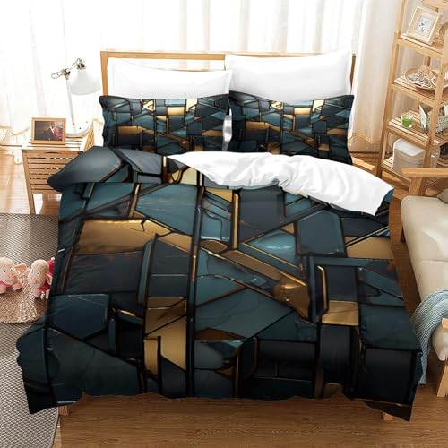 Parure de lit 200x200 Tourbillon Galactique en microfibre housse de couette 3D