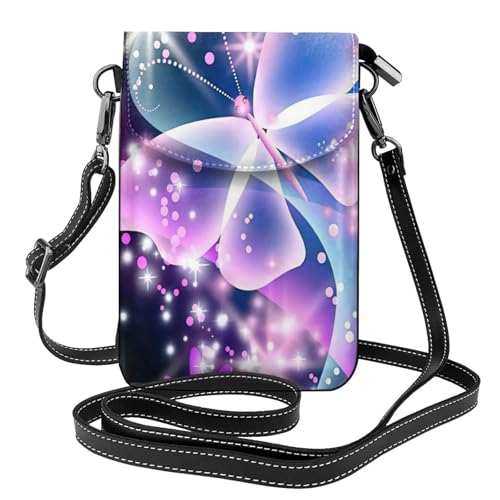 Sac bandoulière papillon bleu et violet idéal pour vos sorties