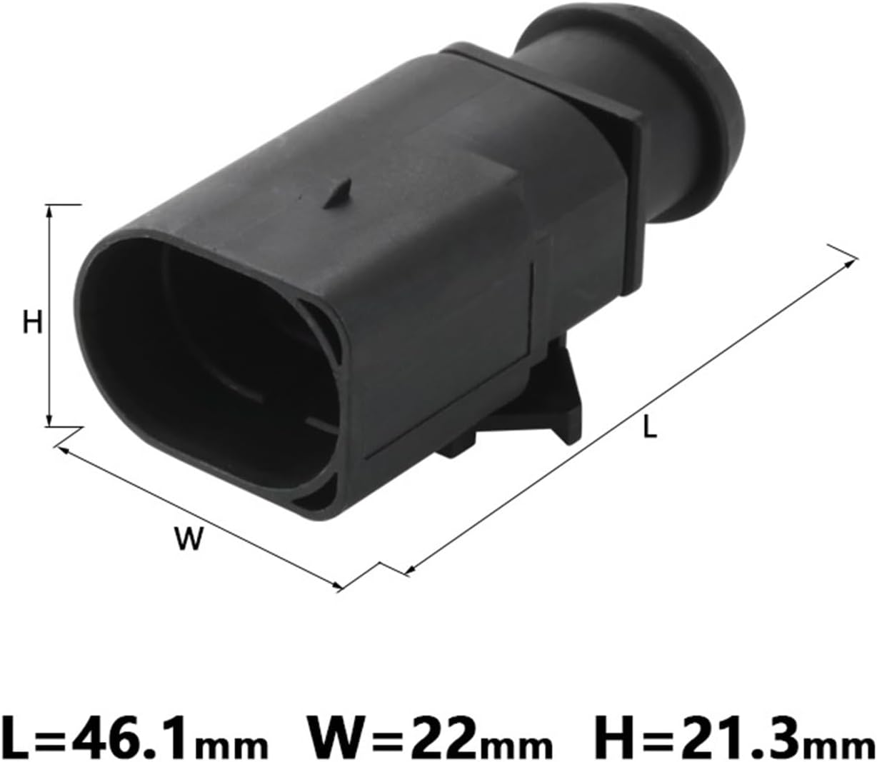 Speaker Connector 1 Set 6 Pin Way Auto Temp se/nsor/s Plug Water Proof Electrical Wire 1.5 Male Female Connector Compatible with The Truck Car 1J0973713 1J0 973 713(10 Sets,Male)