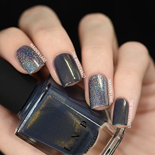 Image of ILNP The Boulevard - Slate Grey Shimmer Nail Polish