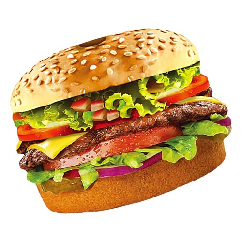 Costume Cosplay Hamburger Déguisement Halloween Rigolo pour Jeu de Rôle Adulte