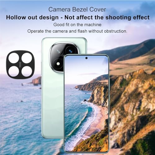 Image of 4youquality Back Camera Lens Protector Compatible with Redmi Note 14 Pro Plus (1 Pack) | 9H Tempered Glass Camera Guard | Military-Grade Anti Scratch Protection | Ultra Clear HD Lens Film | Bubble-Free Easy Installation | Case Friendly