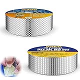 ⭐Material: la cinta de butilo está hecha de caucho butílico puro y papel de aluminio, tela no tejida, ningún material impuro o malo se mezclará con nuestros productos y el efecto de sellado impermeable es bueno.