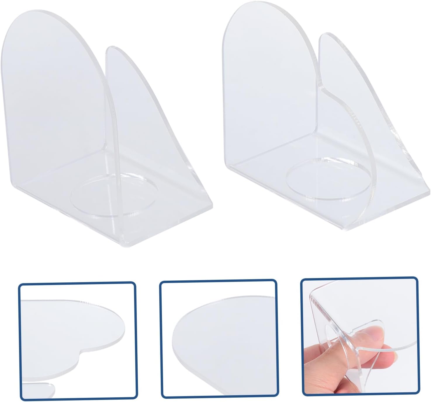 CALLARON 2pcs Acrylic Paint Palette Tray Mixing Board Craft Tray for Artists Students