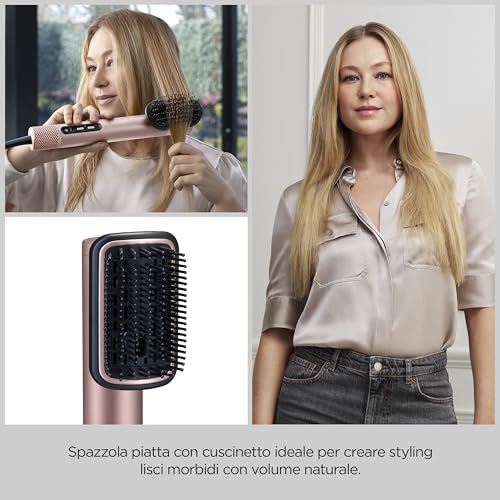 Babyliss Air Wand, Asciugacapelli, Piastra Lisciante E Styler, 4 In 1, Con Diffusore E Gift Bag, Da Capelli Bagnati Ad Asciutti, Funzione Ionica, Nessun Danno Da Calore, Rosa, AS6556E - 5