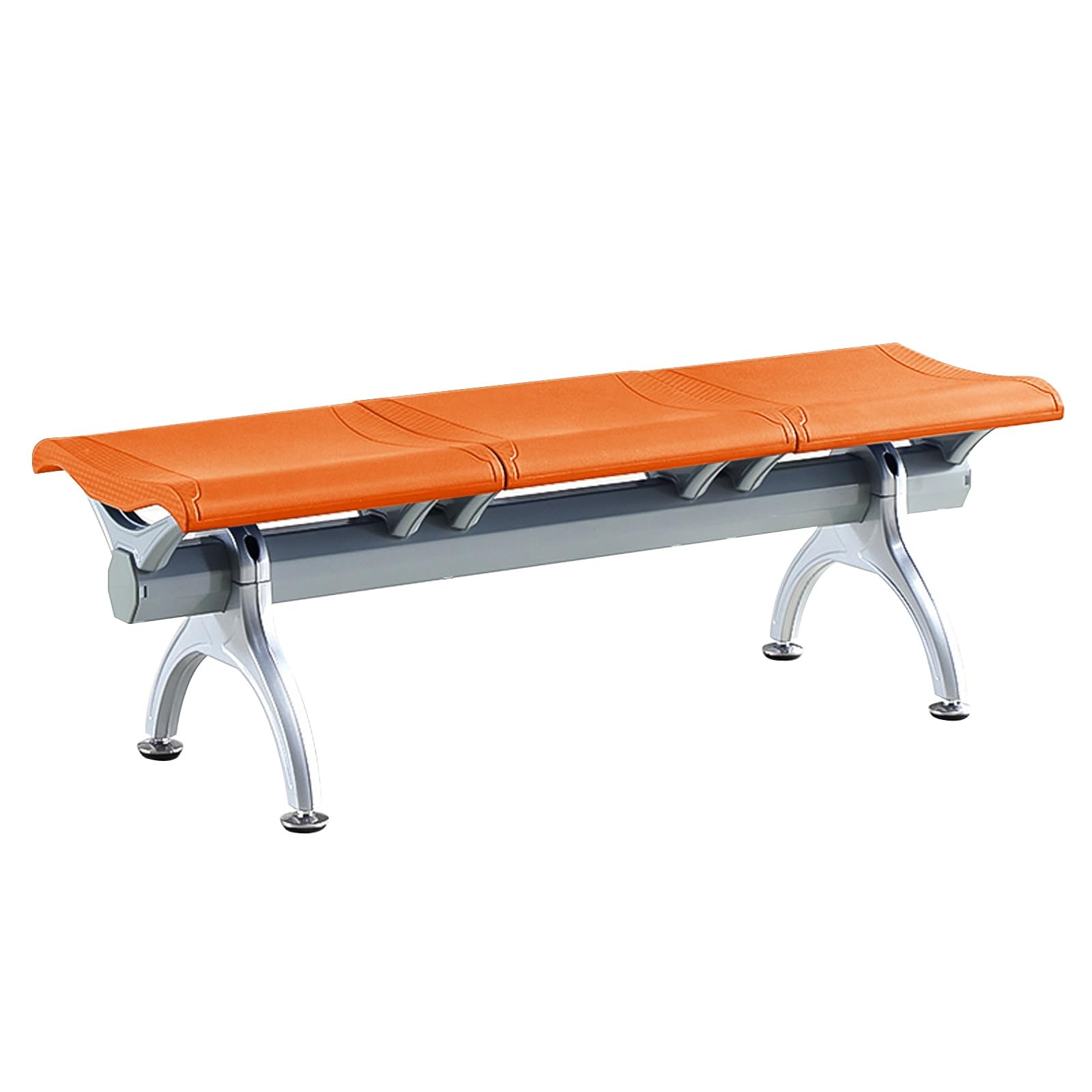 YNBSHGAA Armless Reception Bench, 3-Seat Waiting Room Furniture for Office, Hospital, Airport, and Lobby,5-Orange