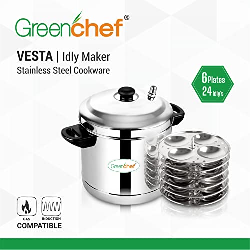 Greenchef Vesta Idly Maker 6 Plates - Image 4