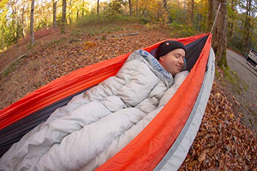 Image of ENO, Eagles Nest Outfitters Ignitor TopQuilt Insulated Hammock Blanket for Winter, Glacier