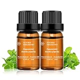 2 Pack Peppermint Essential Oil,100% Pure Organic Peppermint Essential Oils for Diffuser, Aromathera