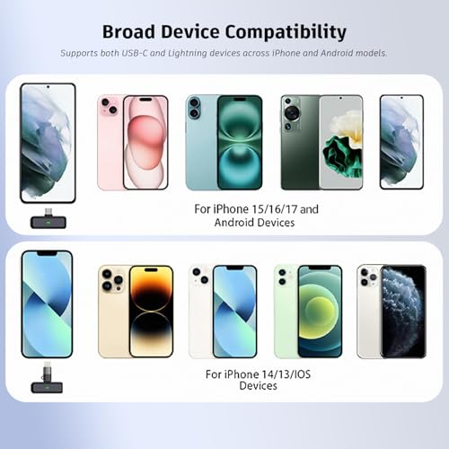 Image of String Swing Wireless Microphone with Smart Noise Reduction - Clip-On Mic for iPhone & Android | 48H Backup, 360 Voice Pickup, 65ft Range | Wireless Mic for YouTube, Vlogging & Video Recording