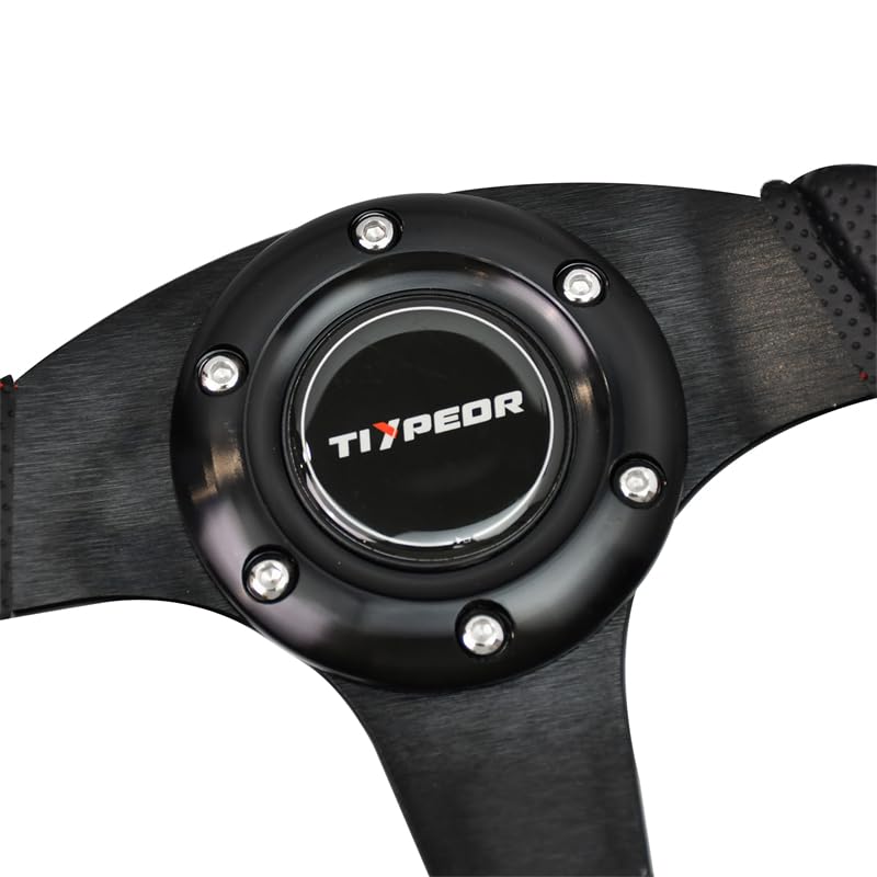 Amazon | Tiypeor スエーシングステアリング 280mm・カーボン調・軽量