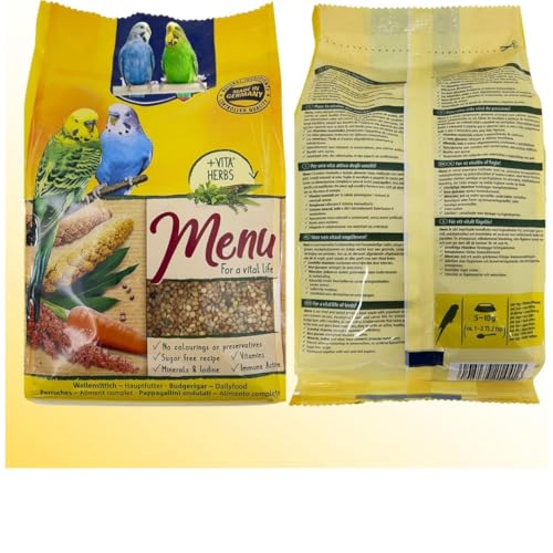 Fabylz Mart Budgie Food bundle of Budgie Seed Mix & Budgie Treats containing Menu 500g x1, Fruit Cocktail 200g x1, Kracker Trio Mix Egg Apricot Honey 3 Sticks and Budgie Millet Spray x6 - Image 3