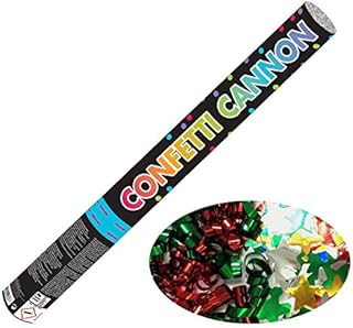 Amscan 9902992 - Colourful Rainbow Confetti Compressed Air Party Cannon - 24cm