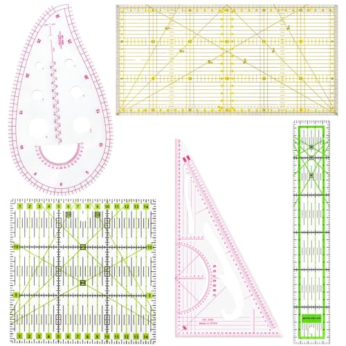 Règle de Couture, Lot de 5 Regle Patchwork Couture