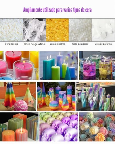 Miniatura 5 de Fansarriche Colorante Para Velas - 32 Colores De Colorante Líquido Para La Fabricación De Velas - Colorante De Cera De Alta Concentración Para Cera De Soja Y Cera De Parafina - 10 Ml Cada Uno