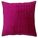 BeyondLiving purpurowa kwadratowa poszewka na poduszkę do domu dekoracyjna solidna aksamitna poszewka na poduszkę