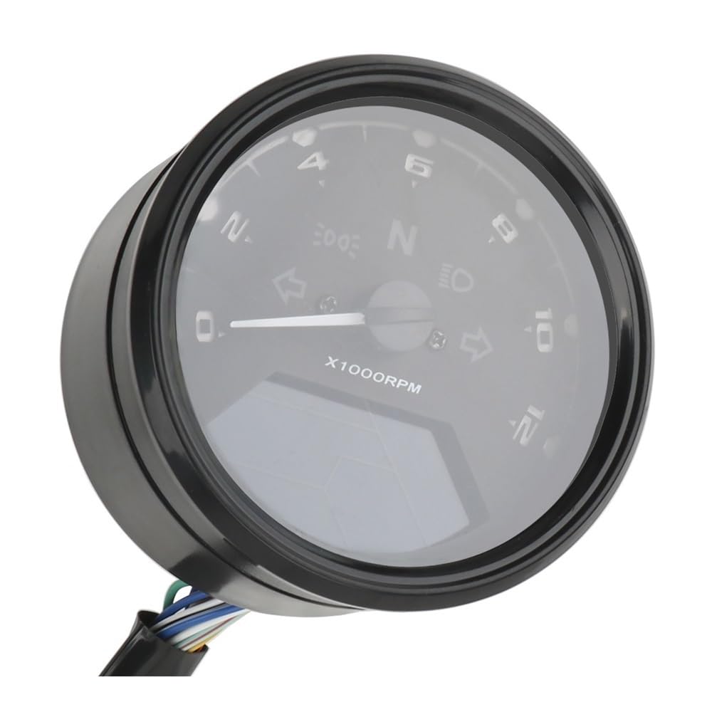 Contachilometri Tachimetro Da Pannello Per Moto Quadrante Universale Per Visione Notturna Contachilometri LED Indicatore Digitale Multifunzione Contagiri Misuratore Di Carburante