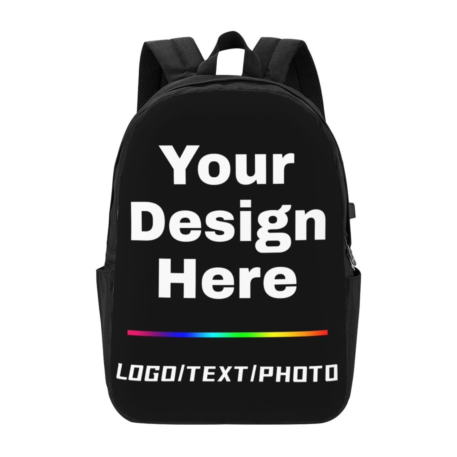 Personalized Backpacks For Men Women Customize Laptop Backpack For Men Women Custom Backp…