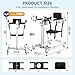 Upgrade Electric Patient Lift Transfer Chair - Foldable Transfer Lift Chair for Car- Handicap Lift Shower Chair, Bathroom Wheelchairs Transfer Chairs for Seniors, Adults & Disabled