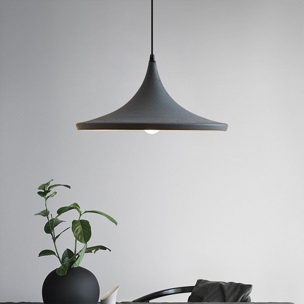 Iluminación colgante vintage de hormigón gris para interiores