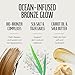 Brown Sugar After Dark Tan Extender & Tattoo Enhancer, Sea Salt Tigergrass & Ocean Botanicals with Triple Coconut Complex, 18 Fl Oz