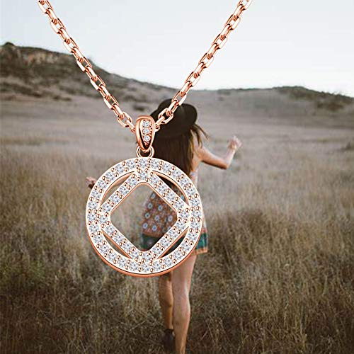MAOFAED Sobriety Gift Recovery NA Narcotics Anonymous Birthday Gift NA Necklace New Beginnings Gift4