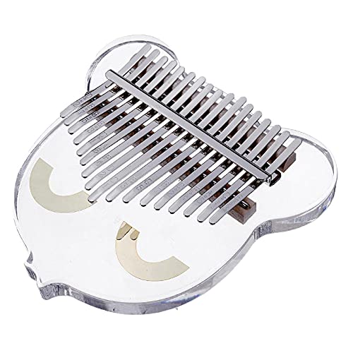 Piano à pouce 17 touches cristal acrylique Kalimba transparent Instrument de musique Cadeau pour enfants débutants - Les Beatles, Paul McCartney, John Lennon, RIngo Starr, George Harrison Piano à pouce 17 touches cristal acrylique Kalimba transparent Instrument de musique Cadeau pour enfants débutants – Image 3