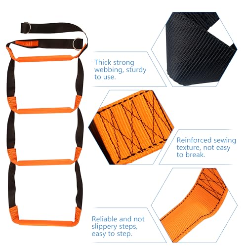 image for itayak Boat Rope Ladder, 4 Step Heavy Duty 880lbs Strength Climbing Ma