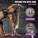 Ankle Weights for Men Women Kids, Leg Arm Wrist Weights with Adjustable Strap for Running, Gymnastics, Aerobics,Gym, Fitness - Image 5